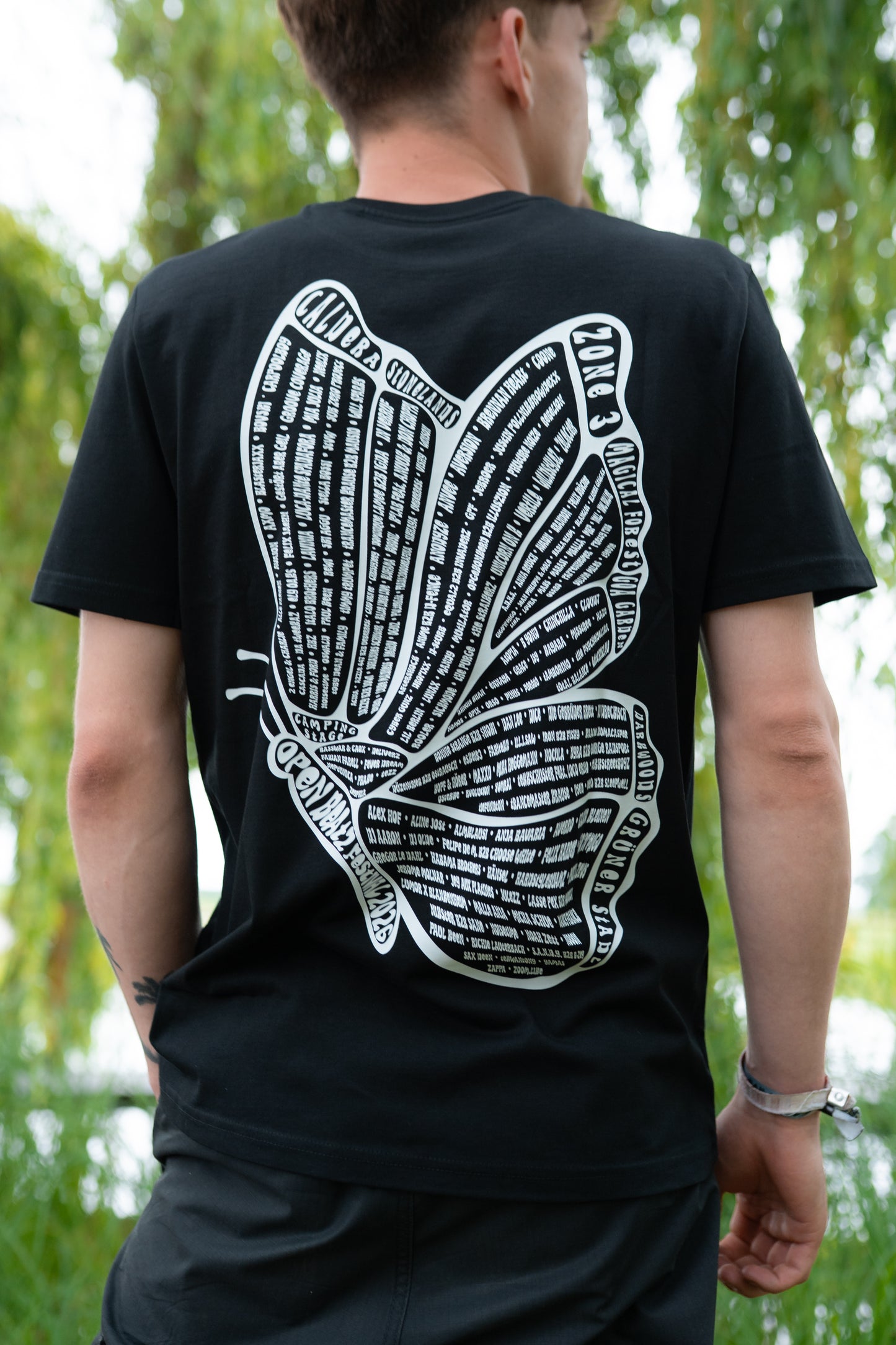 Line Up 2026 Shirt - Butterfly schwarz
