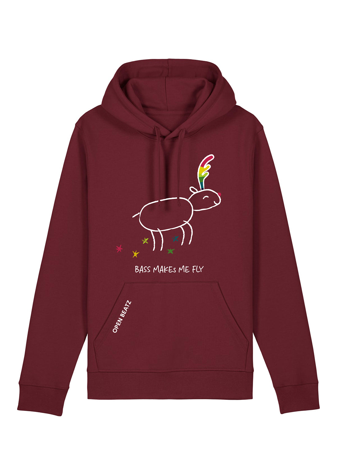 Bass makes me fly Hoodie