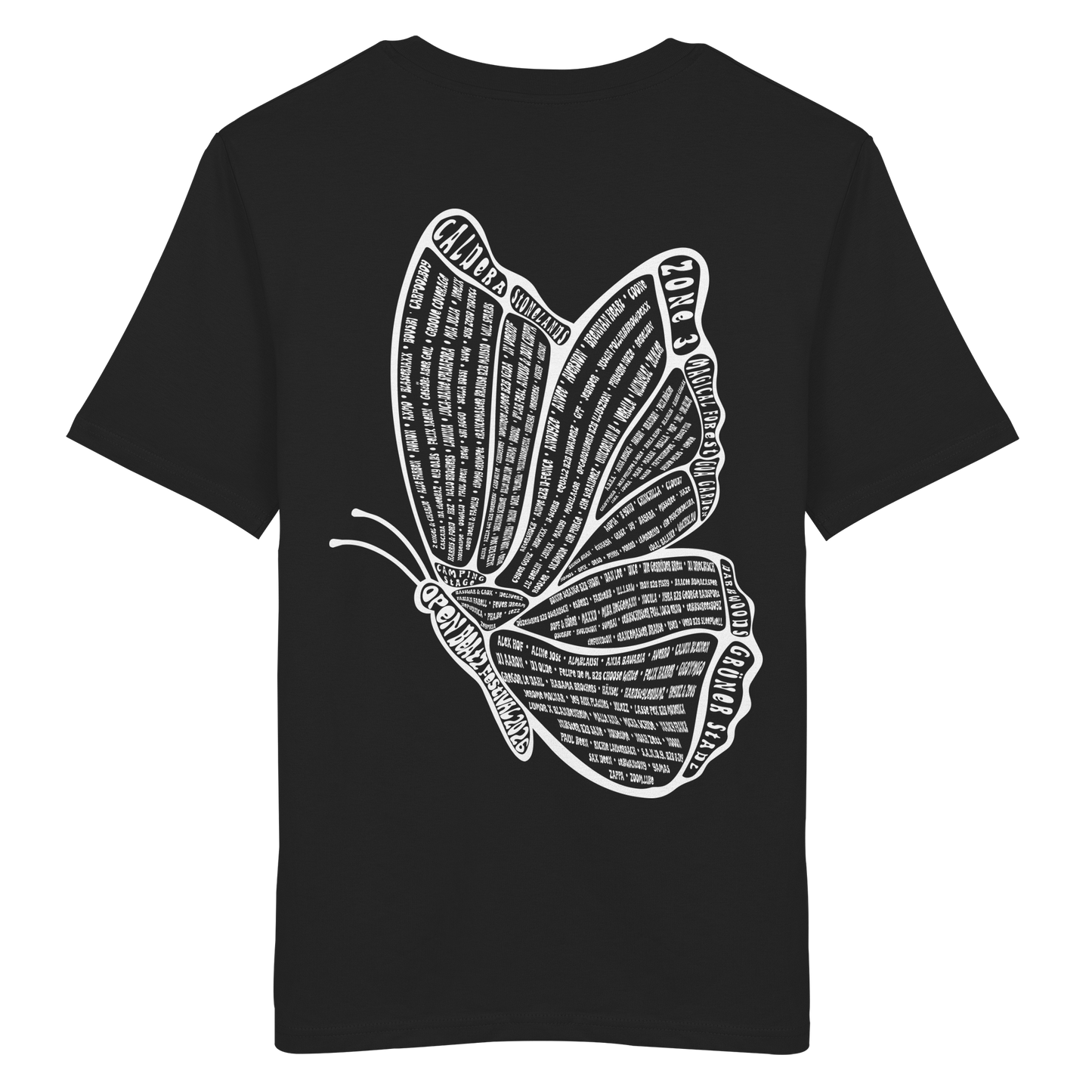 Line Up 2026 Shirt - Butterfly schwarz